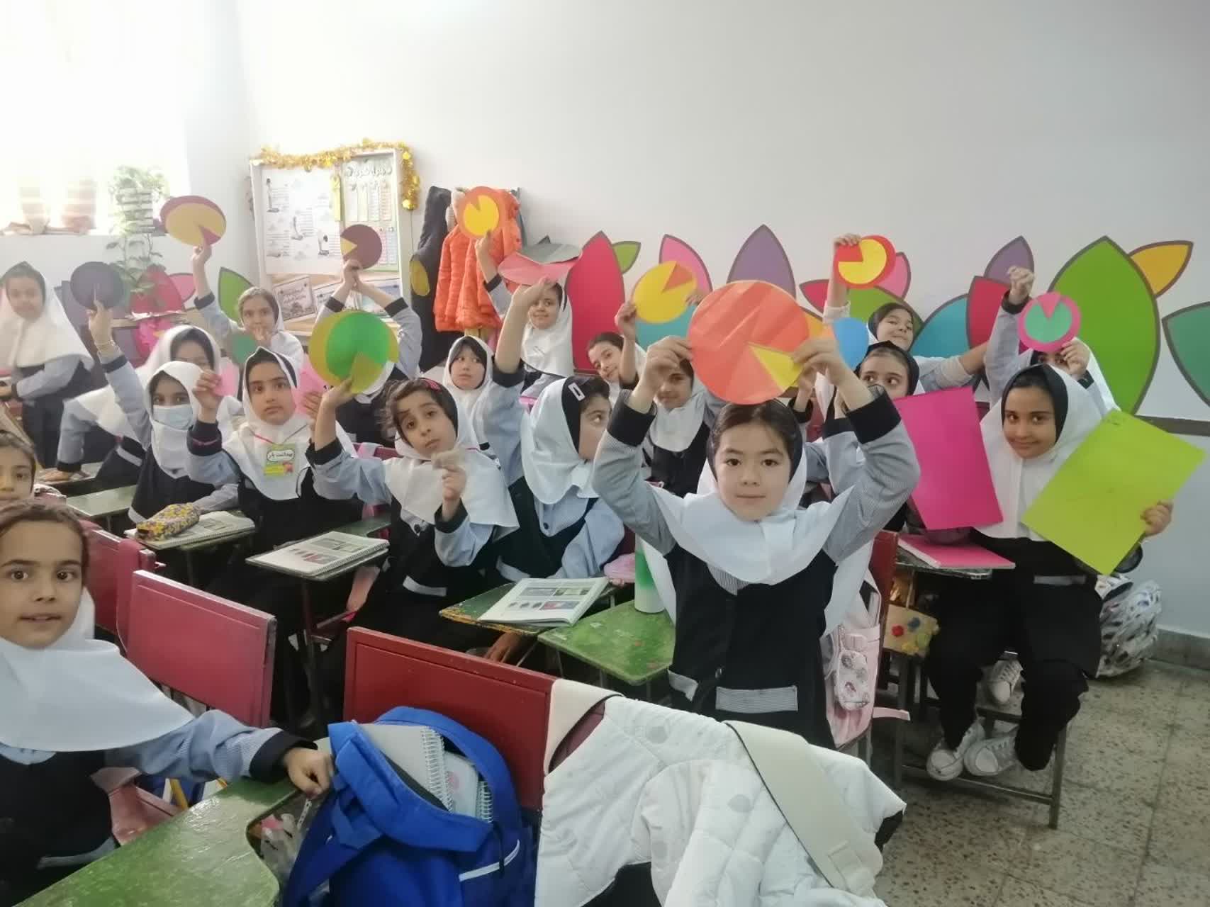 آموزش کسر با کاردستی